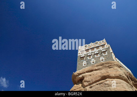 Des Imams Sommerpalast, Wadi Dahr, Jemen Stockfoto