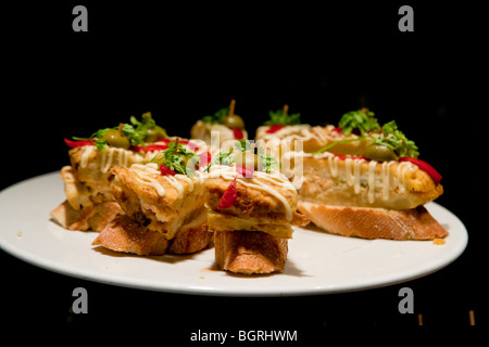 Barcelona - die spanische Küche - Tapas Stockfoto