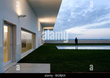 WEINGUT BÜRGERMEISTER, CAMPO MAIOR, PORTUGAL, ALVARO SIZA Stockfoto