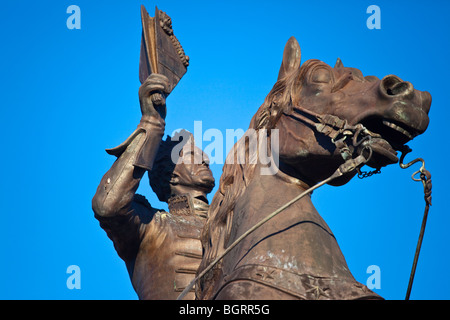 Statue von Andrew Jackson am Jackson Square im French Quarter von New Orleans, LA Stockfoto