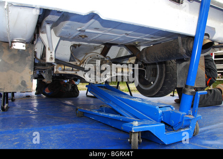 Watt Gestänge an der Hinterachse des Ford Escort Mk 1 BDA Stockfoto