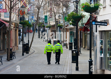 Polizei in Gibraltar Stockfoto