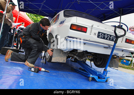 Ford Escort Mk 1 BDA 2009 Rallye niederländische Paradigit-ELE Stockfoto