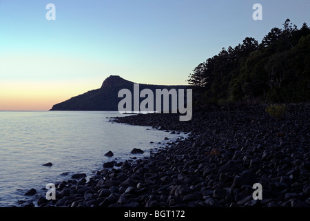 Qualia Resort, Hamilton Island, Great Barrier Reef, Queensland, Australien. Küste-Ansicht in der Morgendämmerung. Stockfoto