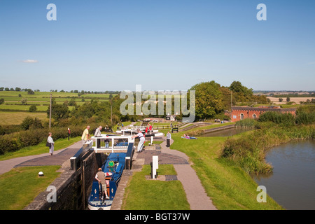 Arbeiten die Schlösser bei Foxtons berühmten Flug, Leicestershire. Stockfoto