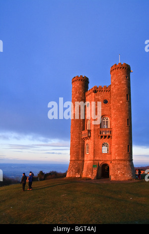 Broadway Tower, in der Nähe von Broadway, Cotswolds, England Stockfoto