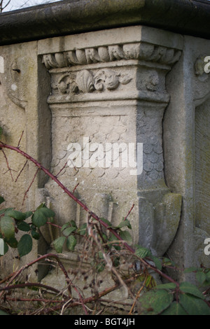 Georgische Grab Detail, St. Marien Kirchhof, Walthamstow, London, England Stockfoto