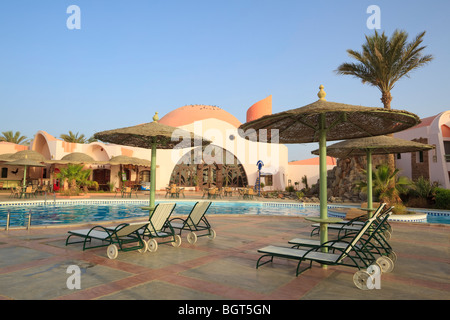 Willkommen Hauptgebiet im Urlaubsort. Ägypten, Rotes Meer, Marsa Alam Stockfoto