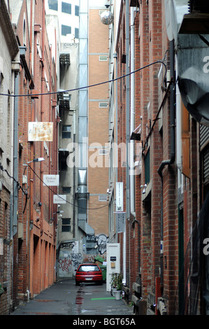 Innenstadt-Spur aus little Bourke street Melbourne Victoria Australien Stockfoto