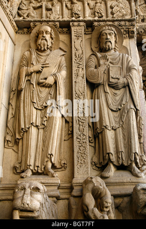 Detail in der Kirche St-Trophime Arles, Provence, Frankreich. Stockfoto