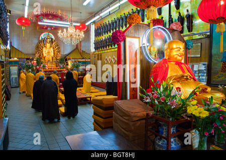 American Society of Buddhist Studies buddhistischer Tempel in Chinatown, Manhattan, New York City Stockfoto