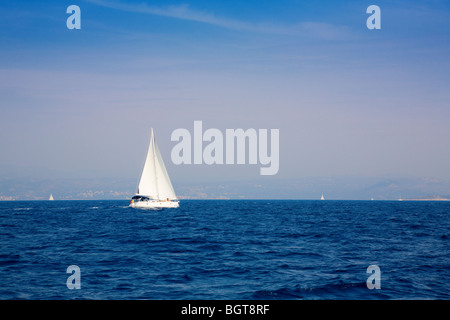 Segeln in Kroatien Stockfoto