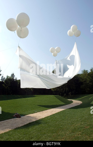 in Richtung Paradies, Arsenale Gärten, Biennale in Venedig 2008, Erleuchtung Raum Stockfoto