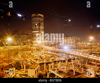 Birmingham Bullring Baustelle während es gebaut wurde Stockfoto