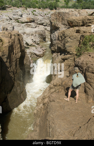 Samalema-Schlucht, in der Nähe von Mabalauta, Gonarezhou Nationalpark, Simbabwe. Stockfoto