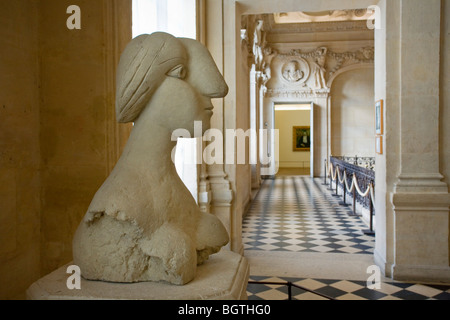 SKULPTUR DES WEIBES KOPF, MUSÉE PICASSO, PARIS Stockfoto