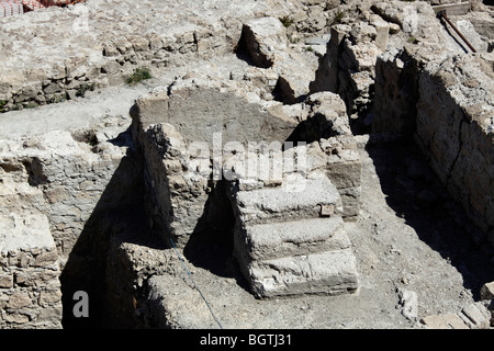 Neapel Ausgrabungen Antiker Ruinen Mitten in Neapel antike Ausgrabungen in Neapel Stockfoto