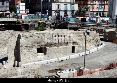 Neapel Ausgrabungen Antiker Ruinen Mitten in Neapel antike Ausgrabungen in Neapel Stockfoto