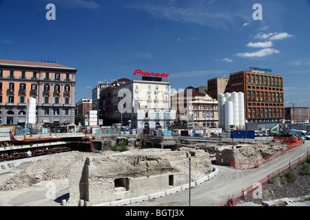 Neapel Ausgrabungen Antiker Ruinen Mitten in Neapel antike Ausgrabungen in Neapel Stockfoto