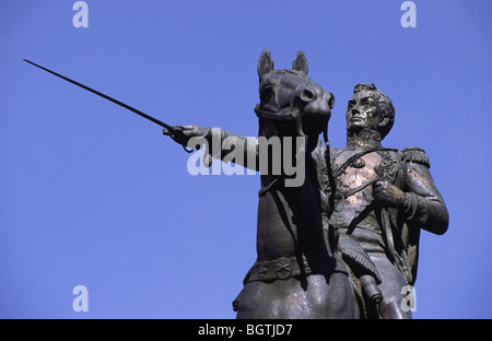 Simon Bolivar Statue. La Paz, Bolivien Stockfoto