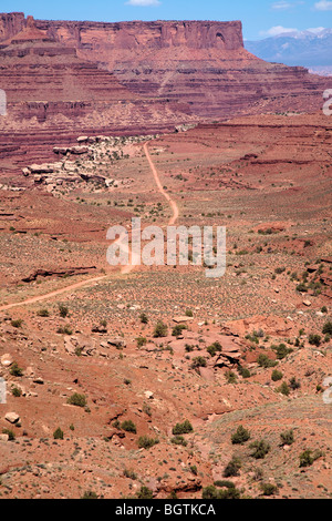 Shafer Trail, ein 34-Meile hin-und Rückfahrt von Moab. Canyonlands National Park in der Nähe von Moab, Utah, USA Stockfoto