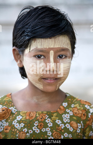 Burmesische Mädchen. Amarapura. Myanmar Stockfoto