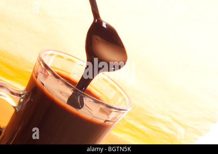 Schokoladen-Kaffee Stockfoto