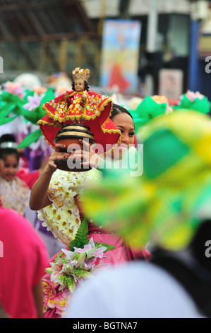 Sinulog Festival Königin Cebu City, Philippinen Stockfoto