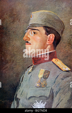 König Alexander I. von Jugoslawien, 1888 bis 1934, als Kronprinz von Serbien. Stockfoto