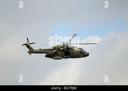 Merlin Helcopter, in der Ausbildung Flug in Oxfordshire, Vereinigtes Königreich. Stockfoto