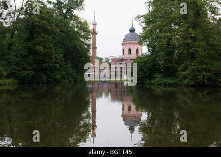 Die Moschee in den Gärten des 17. Jahrhunderts Schloss (Burg) Schwetzingen in Deutschland Stockfoto