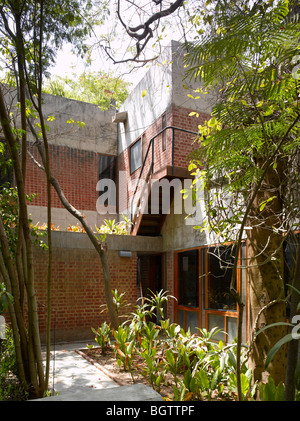 SARABHAI HOUSE, AHMEDABAD, INDIEN, LE CORBUSIER Stockfoto