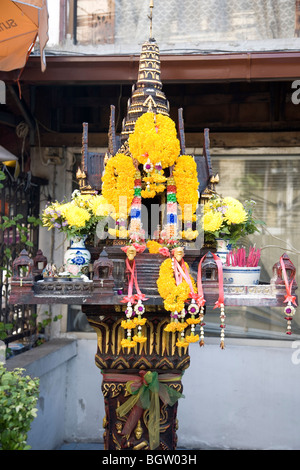 Straße Geisterhaus in Bangkok Stadt Stockfoto