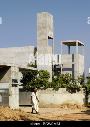 RESIDENZ FÜR ASHOK PATEL, AHMEDABAD, INDIEN, MATHAROO MITARBEITER Stockfoto