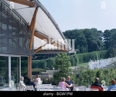 ALNWICK GARTENPAVILLON, ALNWICK, VEREINIGTES KÖNIGREICH, HOPKINS ARCHITECTS Stockfoto