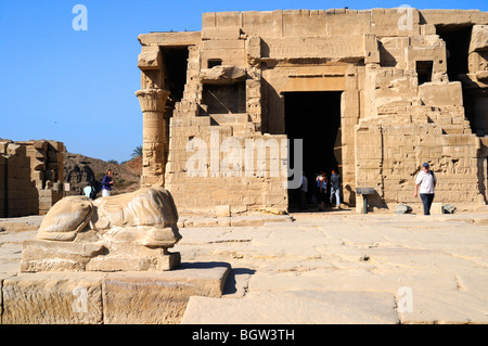 Der Tempel von Denderah in der Nähe von Luxor gewidmet Hathor wurde eine Graeco-römischen Website von Königin Cleopatra, berühmt für Zodiac verwendet Stockfoto