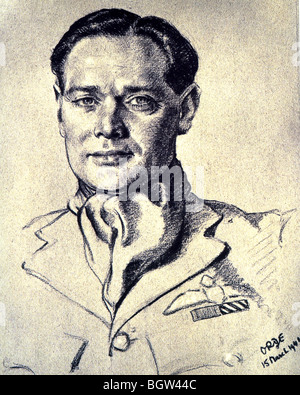 DOUGLAS BADER (1910 – 1982) legendären RAF Fighter Pilot, später für die Shell Oil Company arbeitete.  Siehe Beschreibung unten Stockfoto