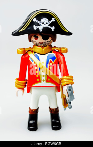 eine Playmobil-Piraten-Figur Stockfoto