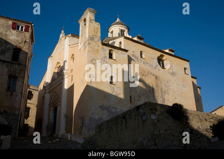 Calvi Cathedral in der Zitadelle, Korsika Frankreich Stockfoto