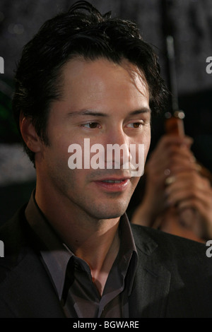 Kanadische amerikanische Schauspieler Keanu Reeves bei der Weltpremiere des Films Matrix Revolutions in Tokio, Japan, 05.11.. 2003. Stockfoto