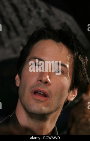 Kanadische amerikanische Schauspieler Keanu Reeves bei der Weltpremiere des Films Matrix Revolutions in Tokio, Japan, 05.11.. 2003. Stockfoto