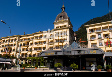 Grand Hotel Victoria Jungfrau teuer exklusives Hotel in Interlaken-Schweiz-Europa Stockfoto