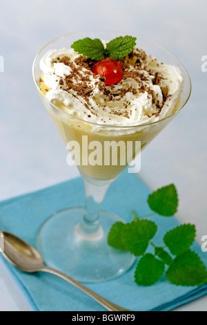 Pfirsich Smoothie. Rezept zur Verfügung. Stockfoto