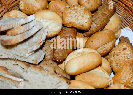 Brotkorb, Brotkorb Stockfoto