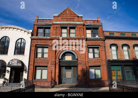 Savannah Baumwollbörse Gebäude und Freimaurer Halle, Savannah, Georgia, Vereinigte Staaten von Amerika. Stockfoto