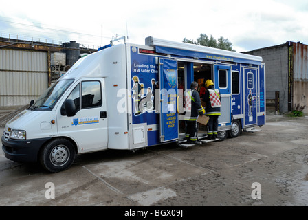 Feuer-Service mobile Kommandoeinheit Stockfoto