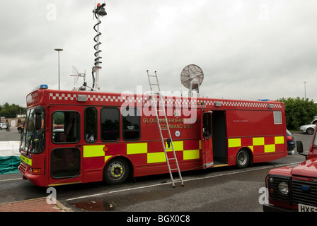 Feuer Service Gloucestershire mobile Kommandoeinheit Stockfoto