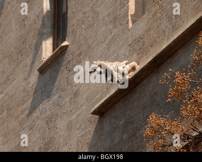 Wasserspeier. La Lonja De La Seda (Seide Börsengebäude). Spätgotischen Stil. Valencia. Spanien Stockfoto