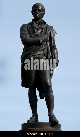 Statue von Robert Burns in Edinburgh Stockfoto