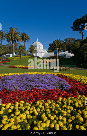Das CONSERVATORY OF FLOWERS ist ein botanisches Gewächshaus befindet sich im GOLDEN GATE PARK - SAN FRANCISCO, Kalifornien Stockfoto